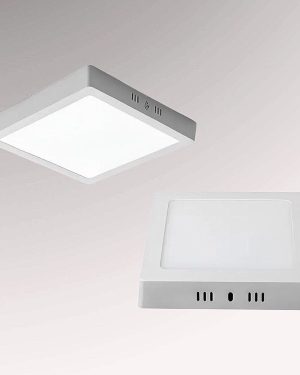Foco Panel Led 12w Cuadrado Superficie Luz Fría 170x170mm