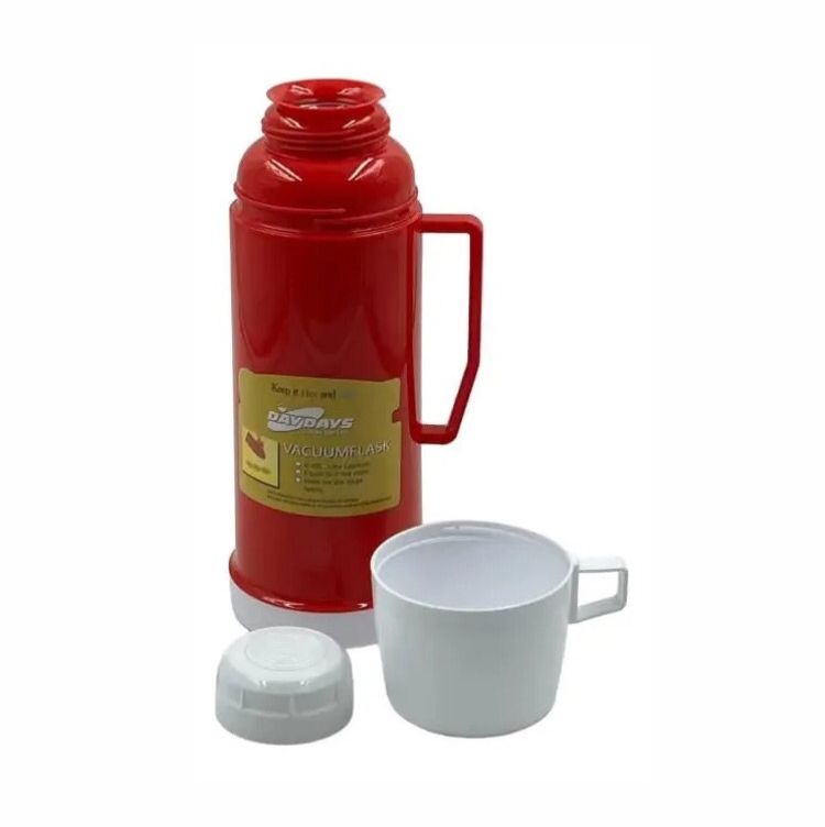 Termo Unicolor 1 Lts Con 2 Vasos Agua Caliente Y Fría 28cm - Imagen 10