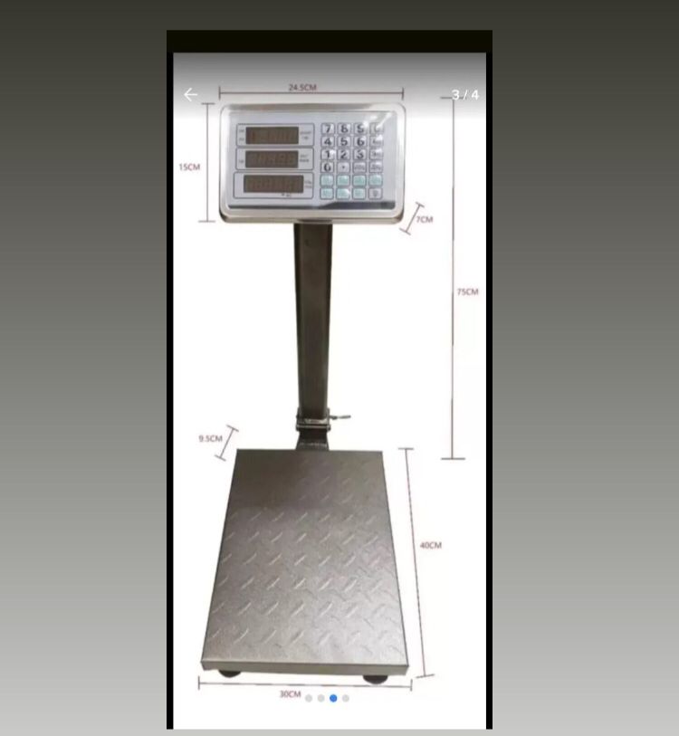 Balanza Digital 300kg Pesa Electrónica - Imagen 2
