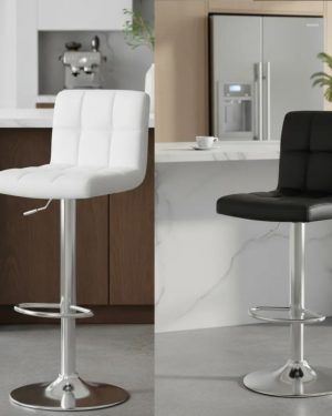 Piso Banco Bar Con Respaldo Acolchado 115cmx45cm