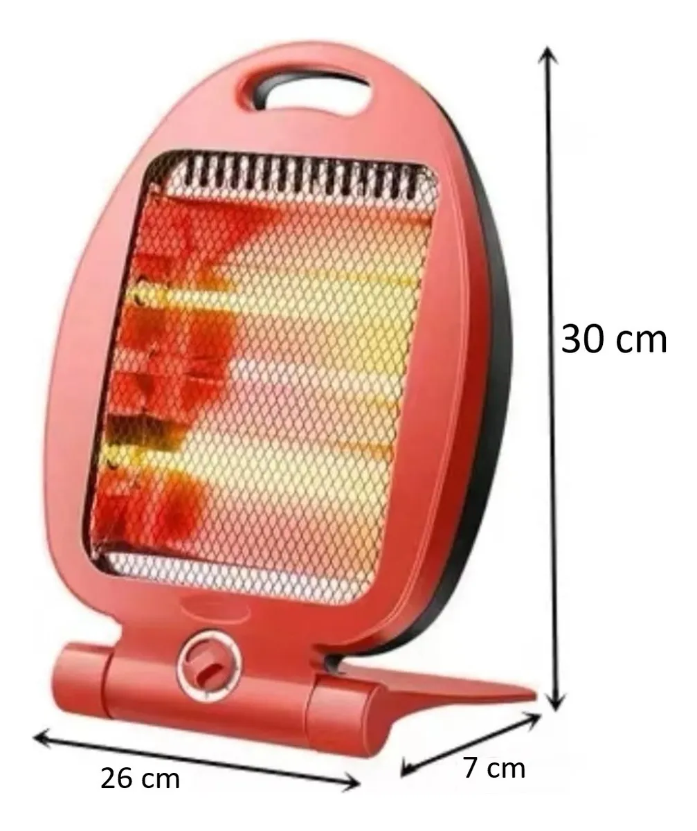 Calefactor Estufa Electrica Halogeno 800w De Bajo Consumo - Imagen 4