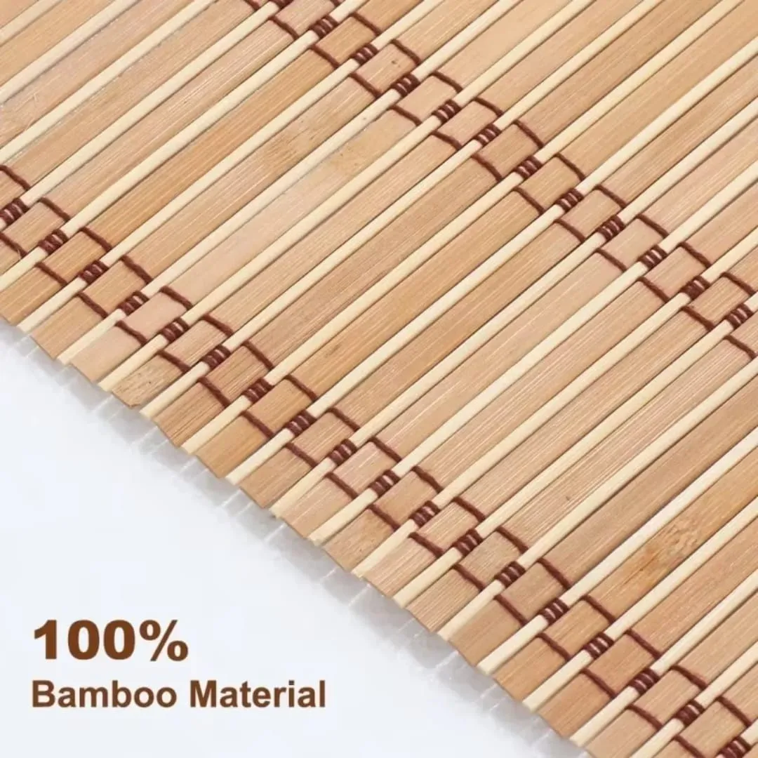 Cortina Enrollable De Bambú Decorativa Resistente 150x200cm - Imagen 4