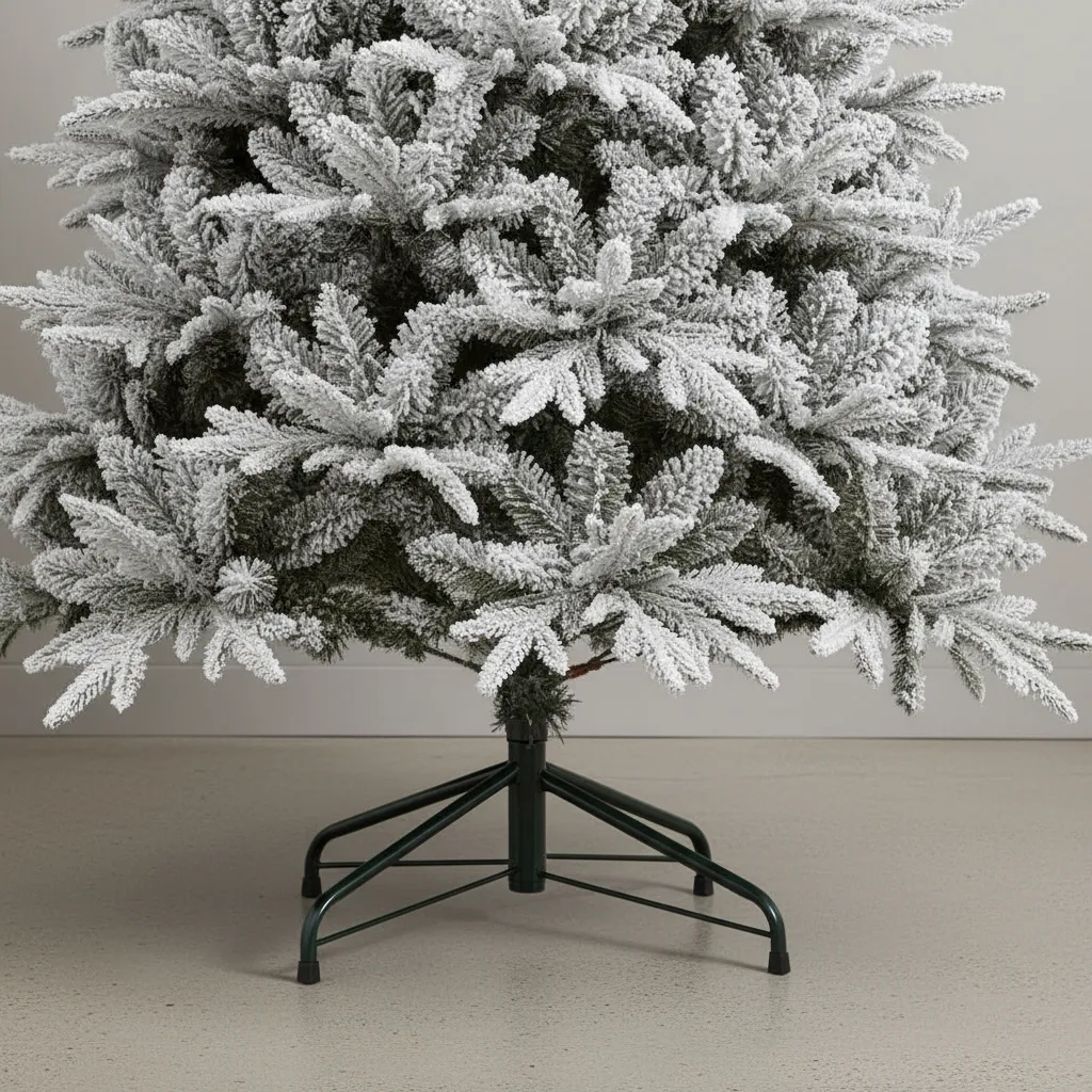 Árbol De Navidad Nieve Invernal 180 Cm Con Ramas Abundante - Imagen 7