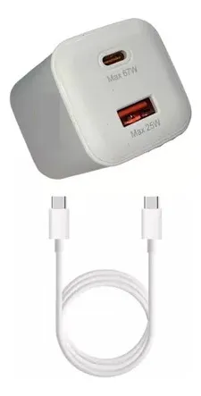 Cargador Adaptador Compatible Con Xiomi Doble Entrada 67w - Imagen 4