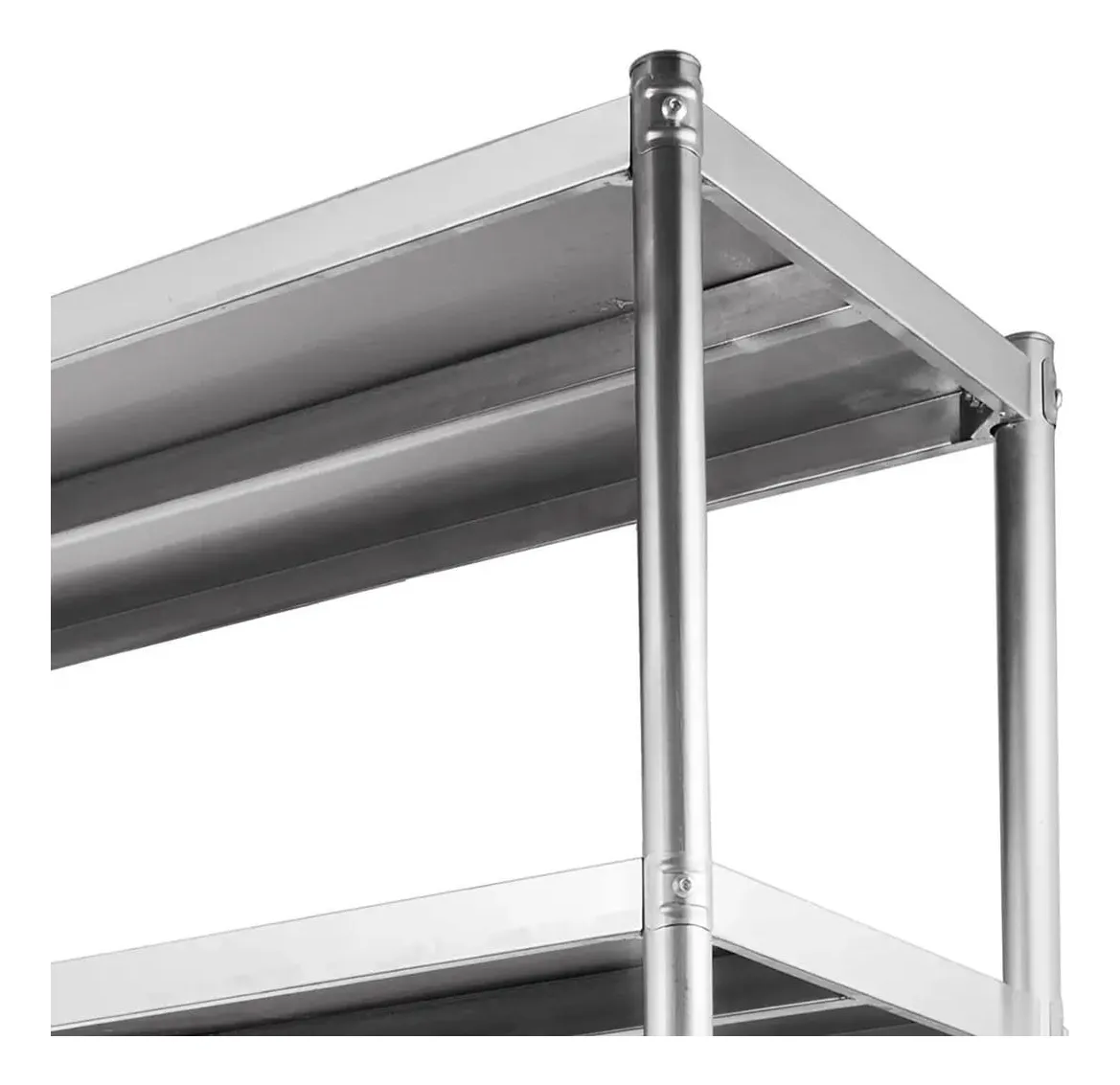 Estante Organizador Multiusos 4 Niveles120x50x150 Acero Inoxidable - Imagen 5