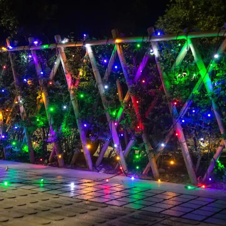 Luces Led Navideñas Decorativas Flores Enrrollables 100mts - Imagen 5