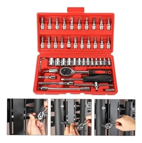 Set Herramientas Mecánica 46pcs Trinquete Y Vasos - Imagen 2