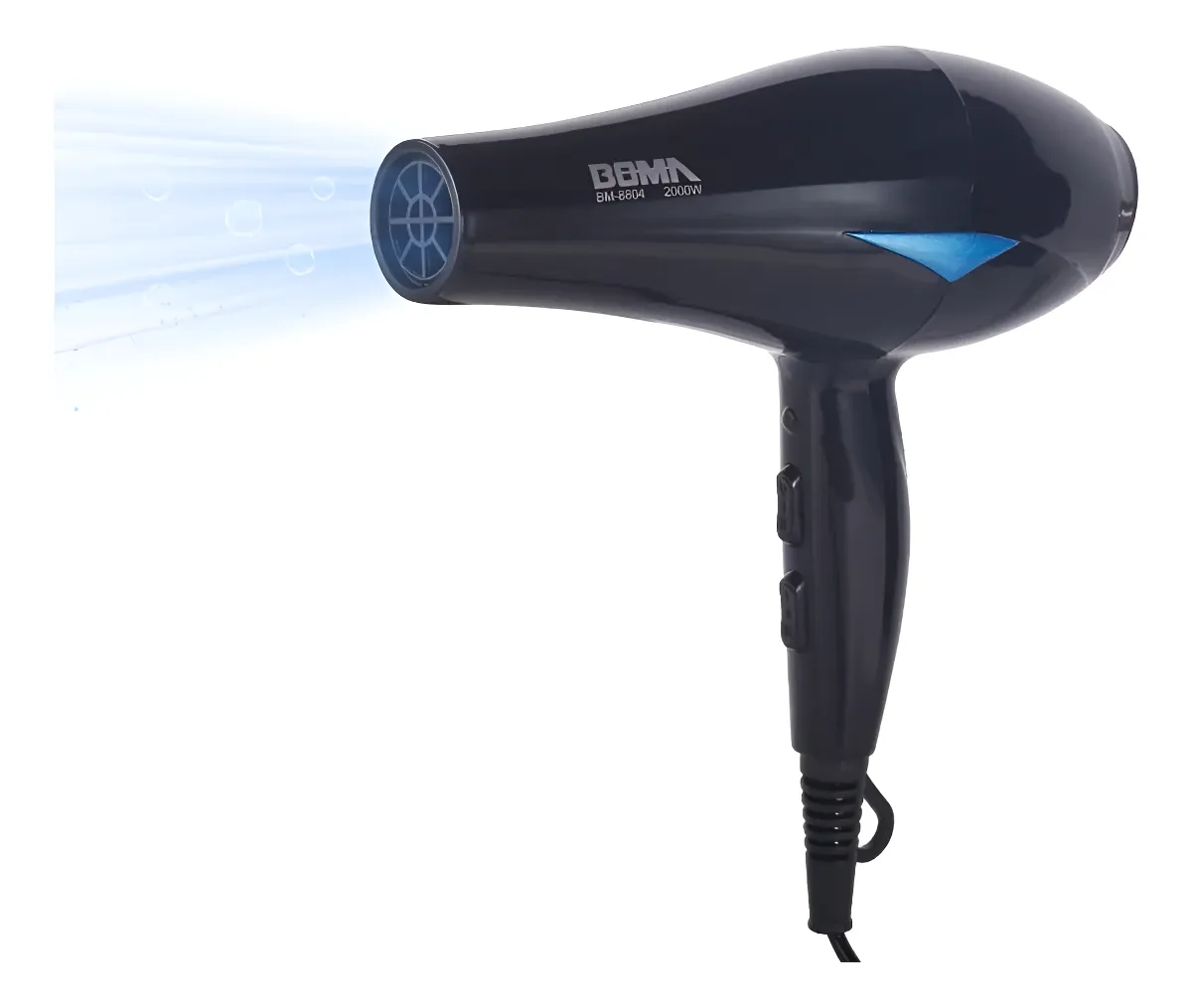 Secador De Cabello Profesional Boma 3velocidades 2000w Negro