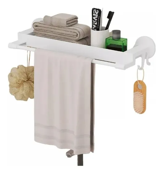 Organizadora De Repisa De Toalla Y Accesorios De Baño - Imagen 2