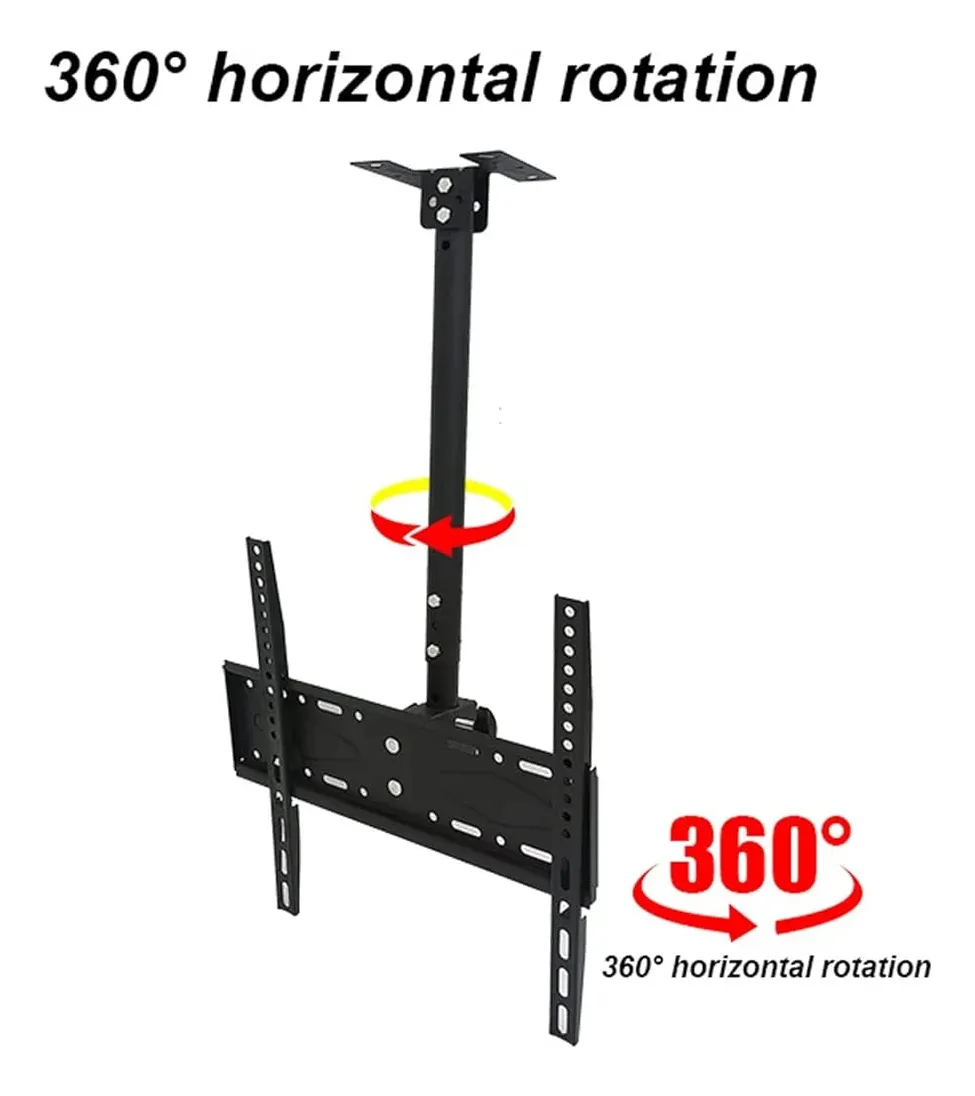 Soporte De Techo Para Tv/monitor De 26 -60 Negro/360° - Imagen 5