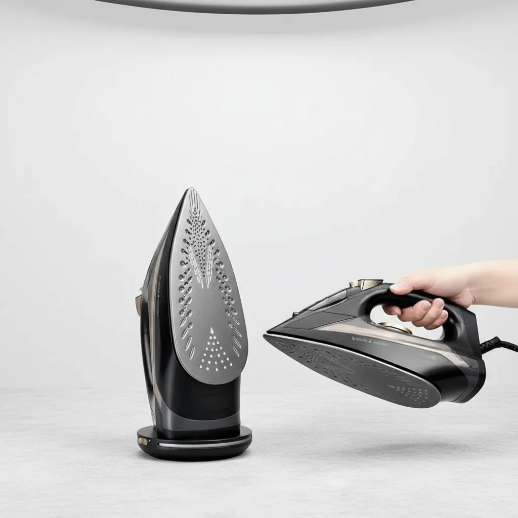 Plancha De Ropa Ligera A Vapor Soporte De Cerámica 1500w - Imagen 9