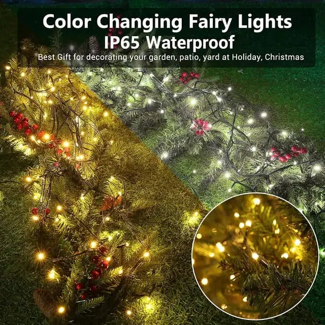 Luces Led Solar Decorativas Navideñas Calidas 9 Mts - Imagen 3