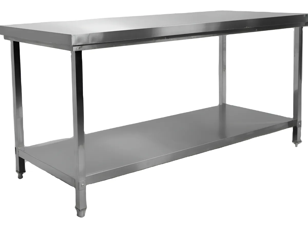 Mesón Metálico Cocina Multiuso 180x60x90cm Acero Inoxidable