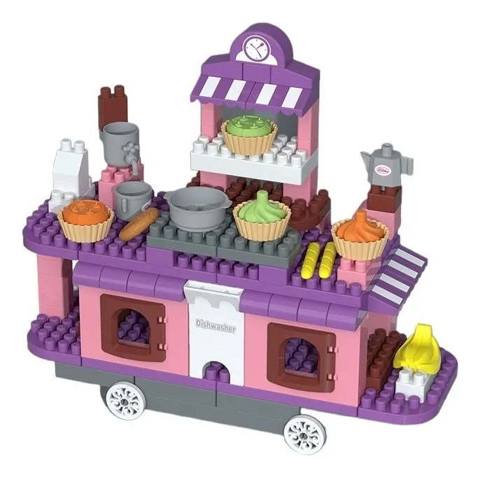 Bloques Didacticos Para Niños De Cocina 116pcs Heladeria
