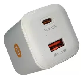 Cargador Adaptador Compatible Con Xiomi Doble Entrada 67w - Imagen 3