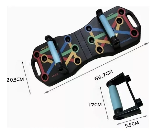 Soporte Push Up Board Multifuncional De Flexiones - Imagen 2