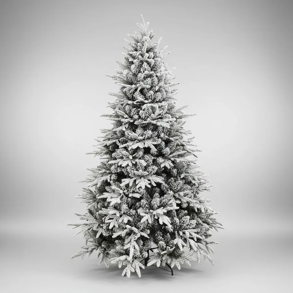Árbol De Navidad Nieve Invernal 180 Cm Con Ramas Abundante