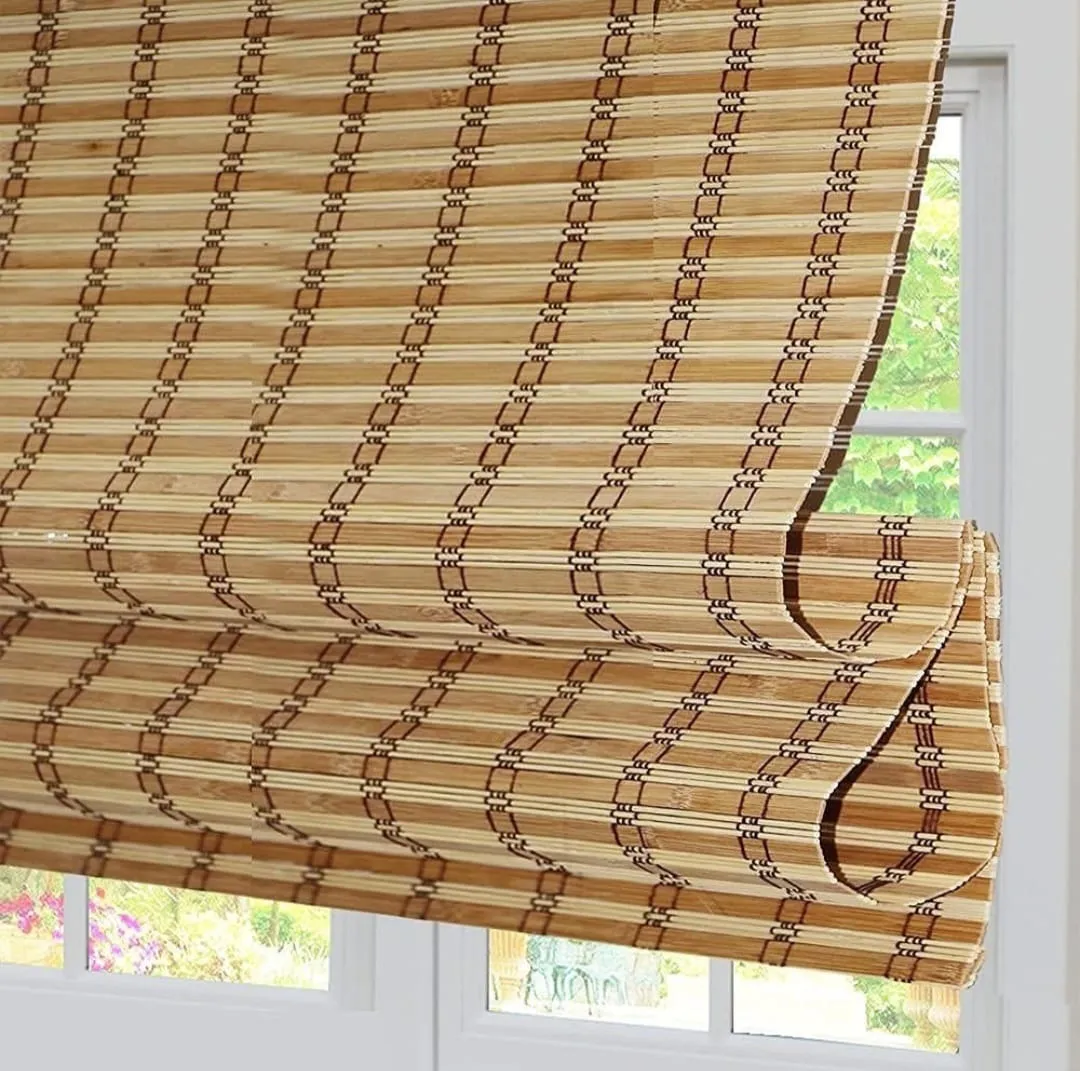 Cortina Enrollable De Bambú Decorativa Resistente 150x200cm - Imagen 10