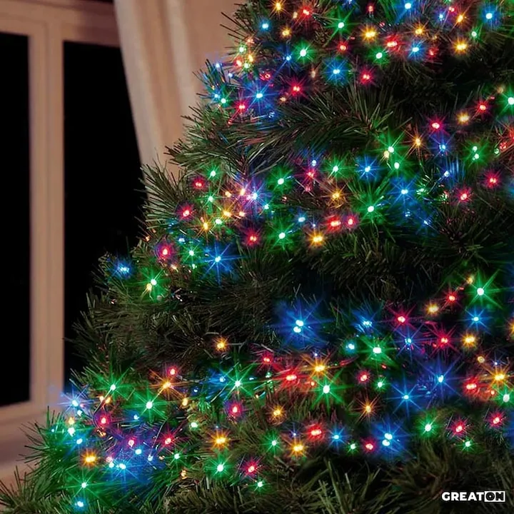 Luces Led Navideñas Decorativas Flores Enrrollables 100mts - Imagen 3
