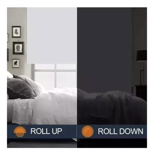 Cortinas Roller Texturizada Black Out 60cmx200cm - Imagen 6
