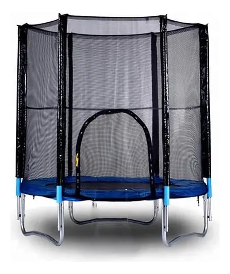 Trampolín Hasta 6 Personas Color Negro Azul 180cmx200cm