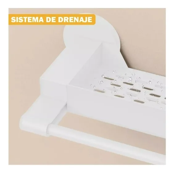Organizadora De Repisa De Toalla Y Accesorios De Baño - Imagen 5