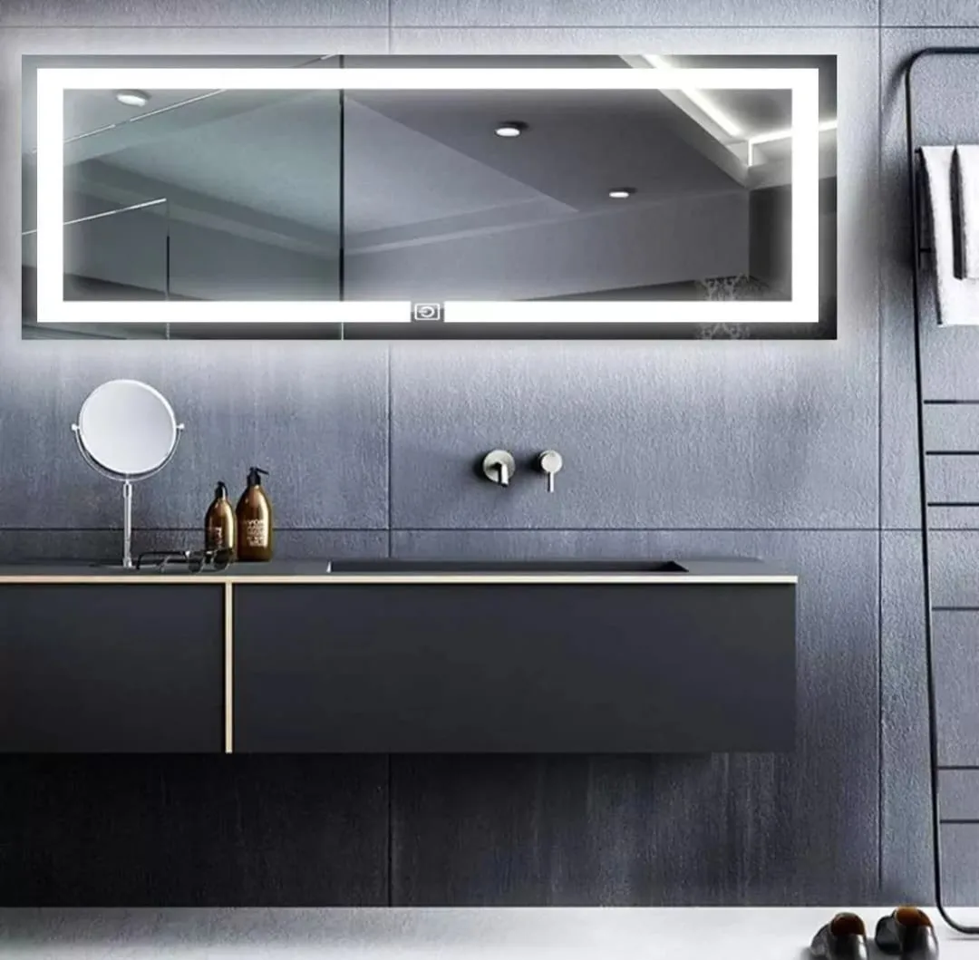 Espejo Rectangular Cuerpo Entero Con Luz Led Blanco Frio - Imagen 5