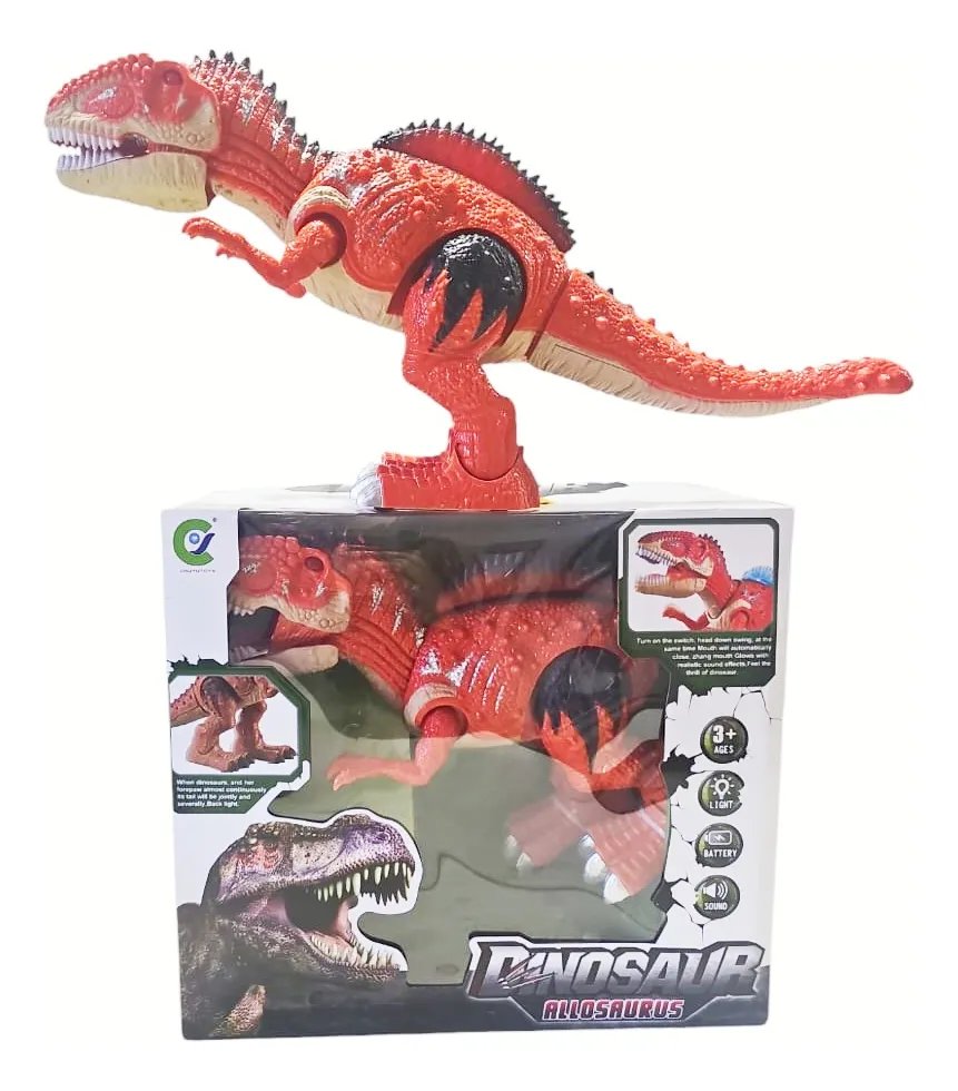 Juguete Para Niño Robot Dinosaurio Luz, Sonido Y Movimiento - Imagen 4