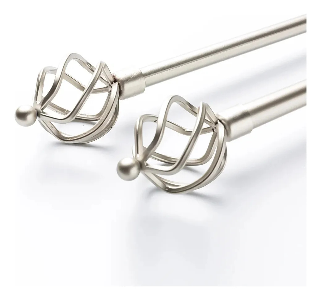 Barra De Cortina Metálica Doble Para El Hogar 120cmx210cm - Imagen 3