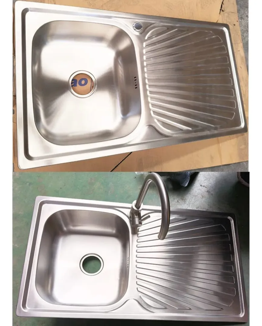 Lavaplatos Fregadero De Cocina Empotrable 100x50 Acero derecho e izquierdo - Imagen 6