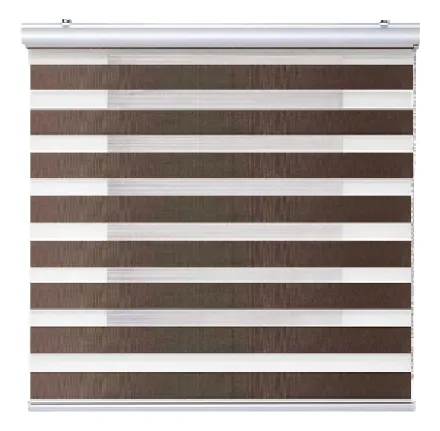 Cortina Persianas Rollar Blinds Diseño Cebra Marrón 200x200 - Imagen 3