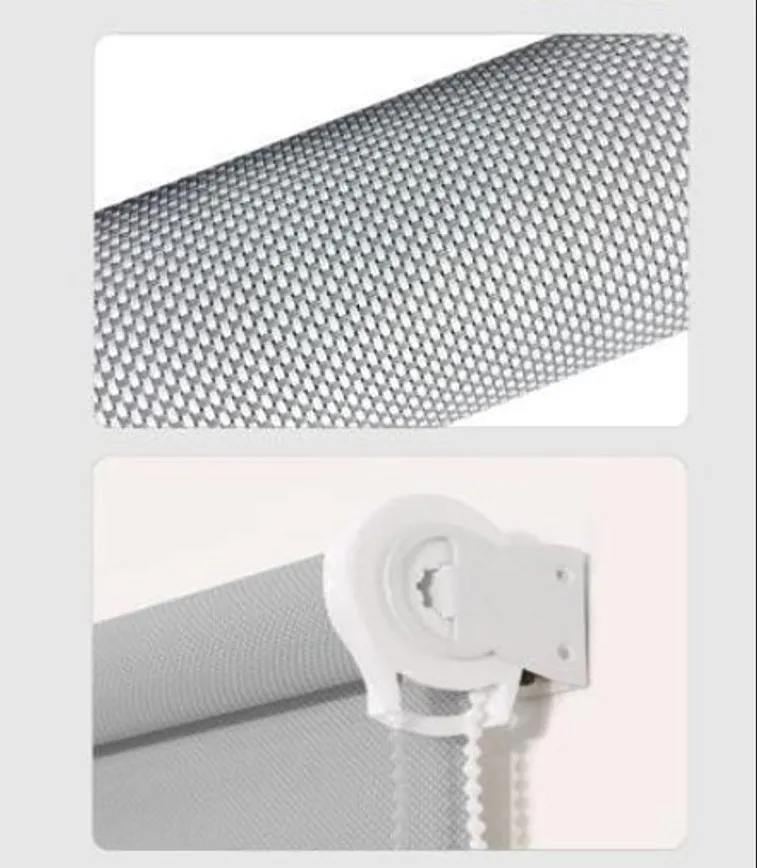 Persianas Cortinas Roller Sunscreen Blinds Tejido 140x240cm Color Blanco - Imagen 2