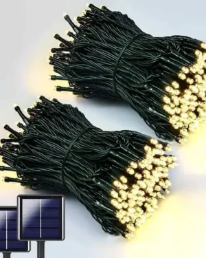 Luces Led Solar Decorativas Navideñas Calidas 9 Mts