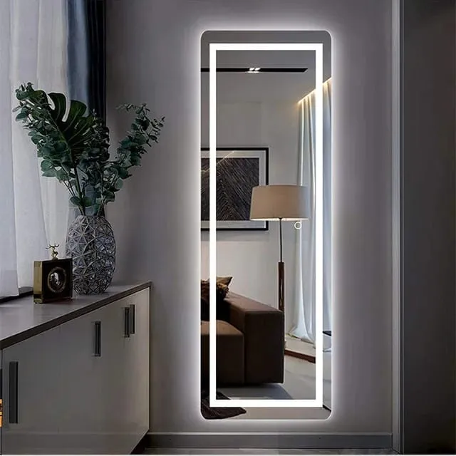 Espejo Rectangular Cuerpo Entero Con Luz Led Blanco Frio - Imagen 4