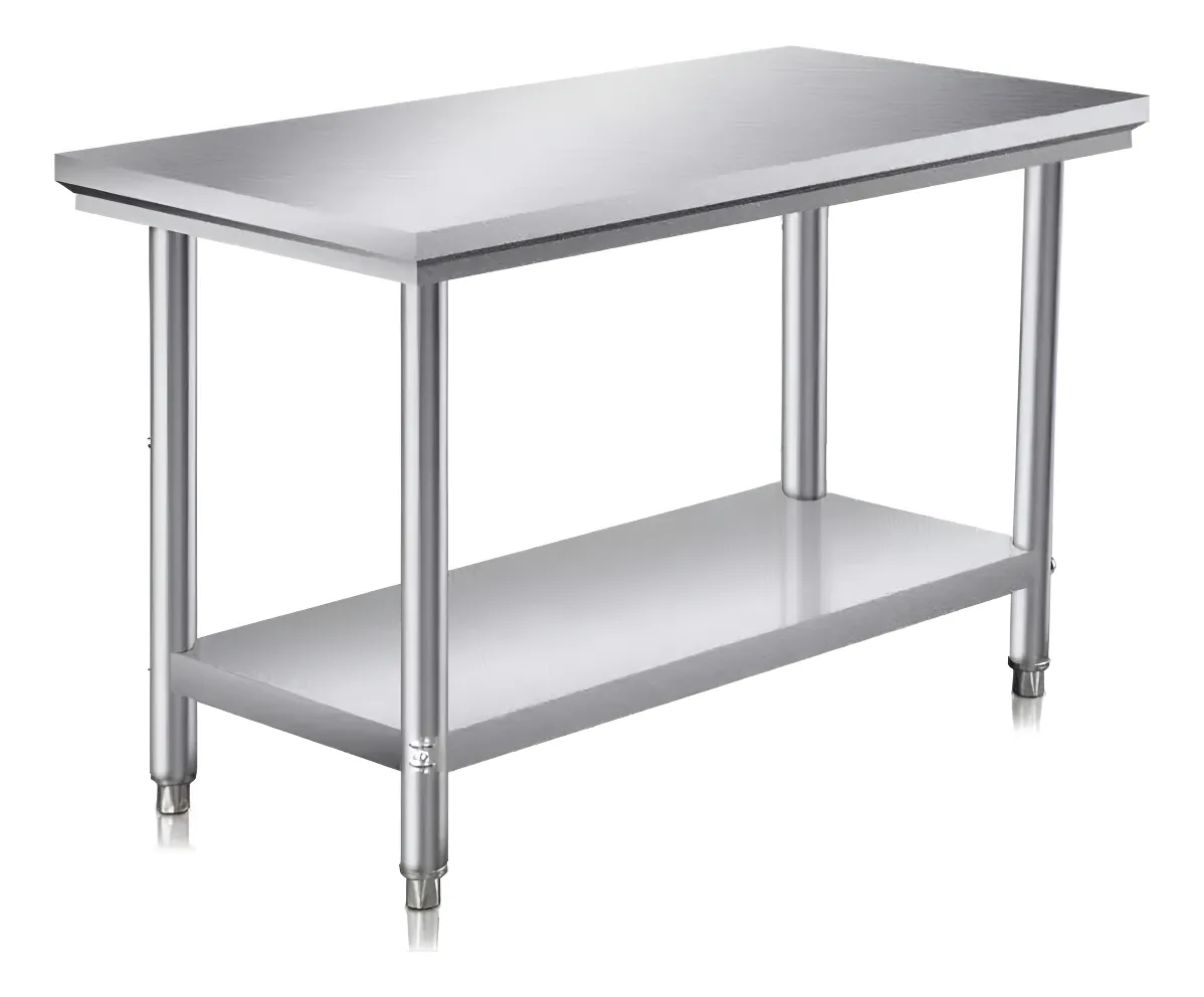 Mesón Metálico Multiuso Acero Inoxidable Cocina 100x60x90cm