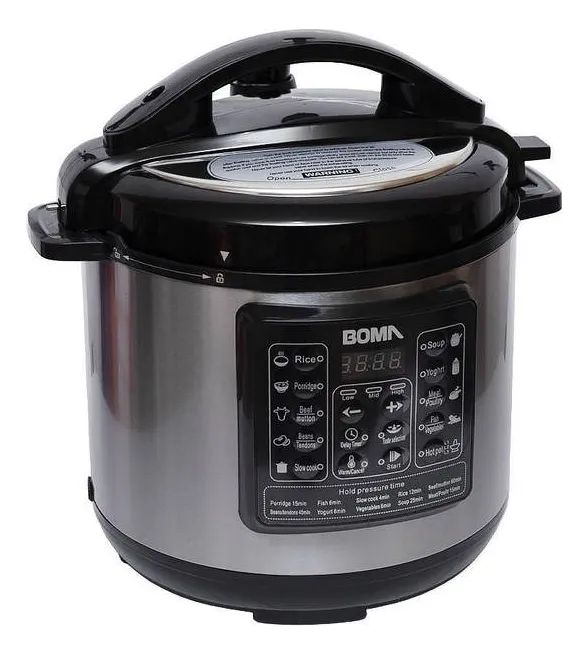 Olla De Presión Multiuso 6 Litros 1000w Boma