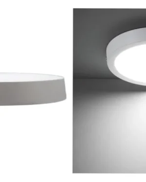 Foco Panel Led 12w Redondo Sobre La Superficie Luz Fría