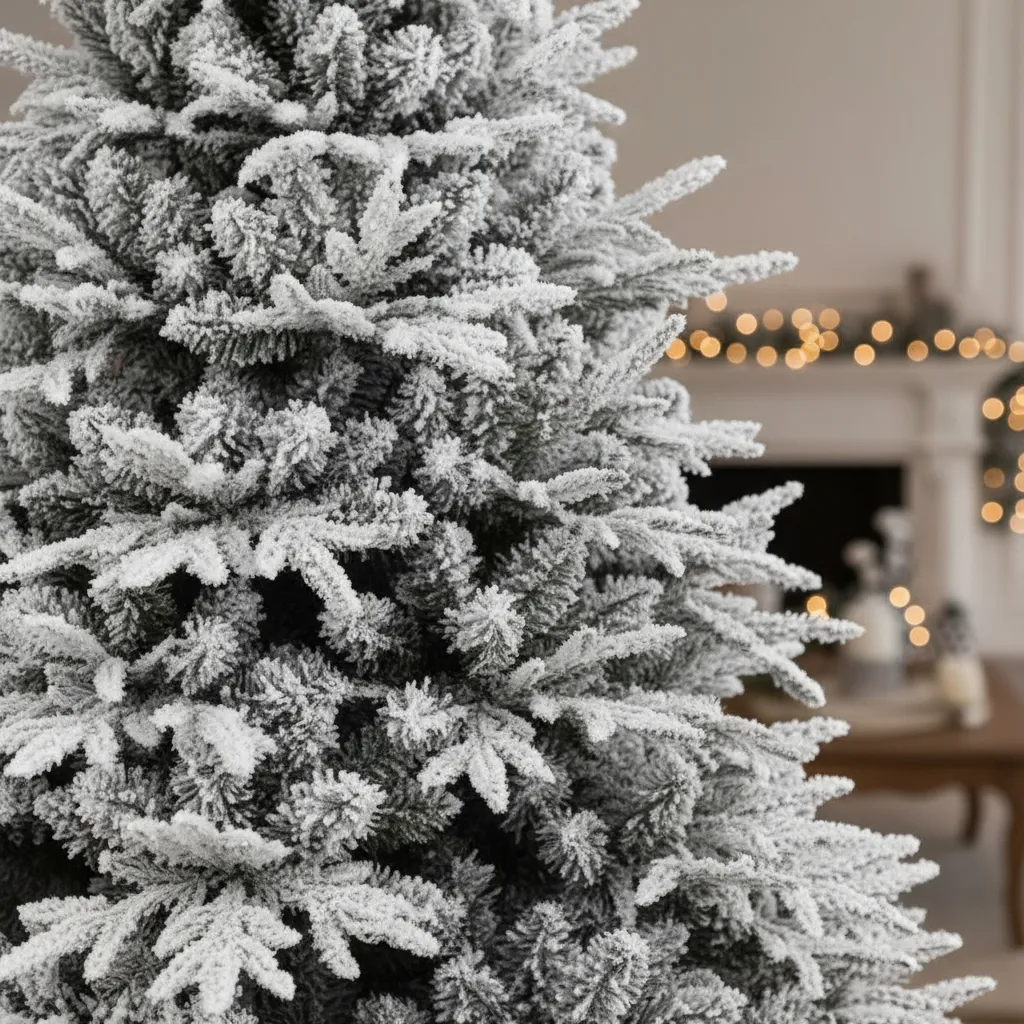 Árbol De Navidad Nieve Invernal 180 Cm Con Ramas Abundante - Imagen 6