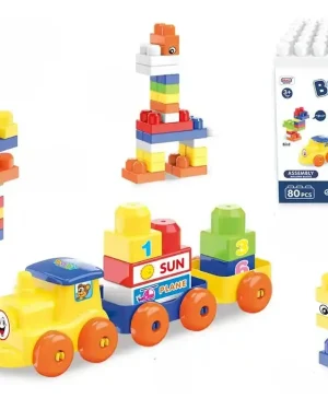 Juego Bloques Construcción Multifiguritas 80pcs Multicolor