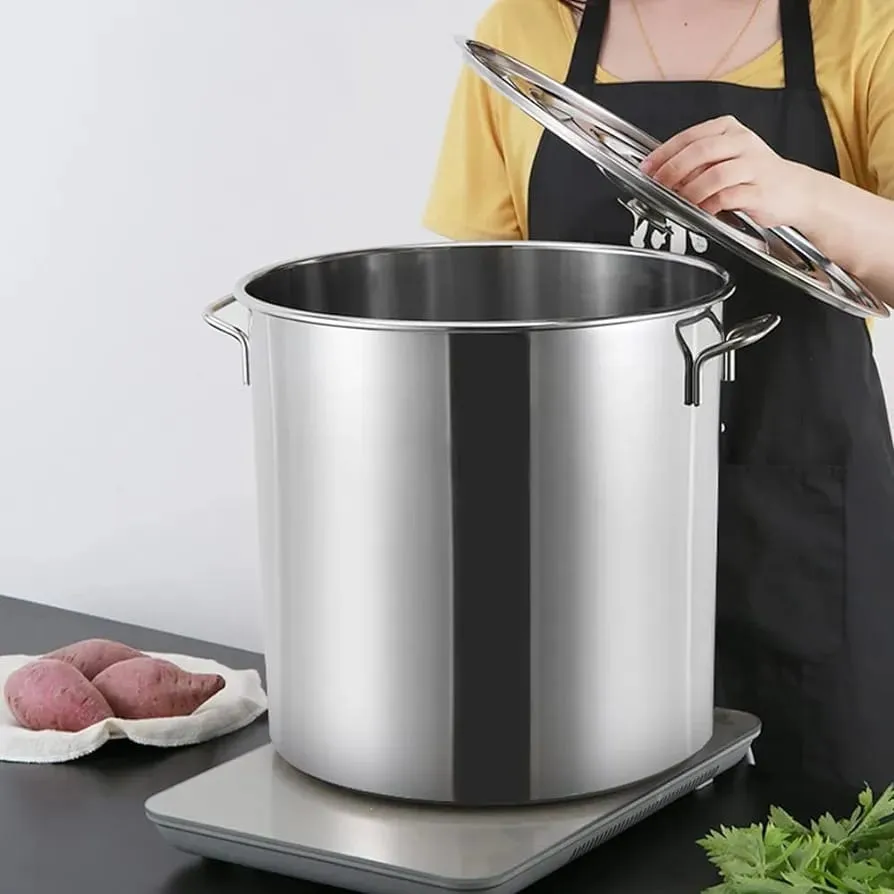 Olla Con Tapa En Acero Inox 40cm Alta Resistencia Y Calidad - Imagen 4
