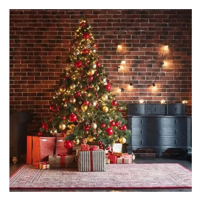 Arbol De Navidad Frondoso Desarmable 210cm Base Metalica - Imagen 7