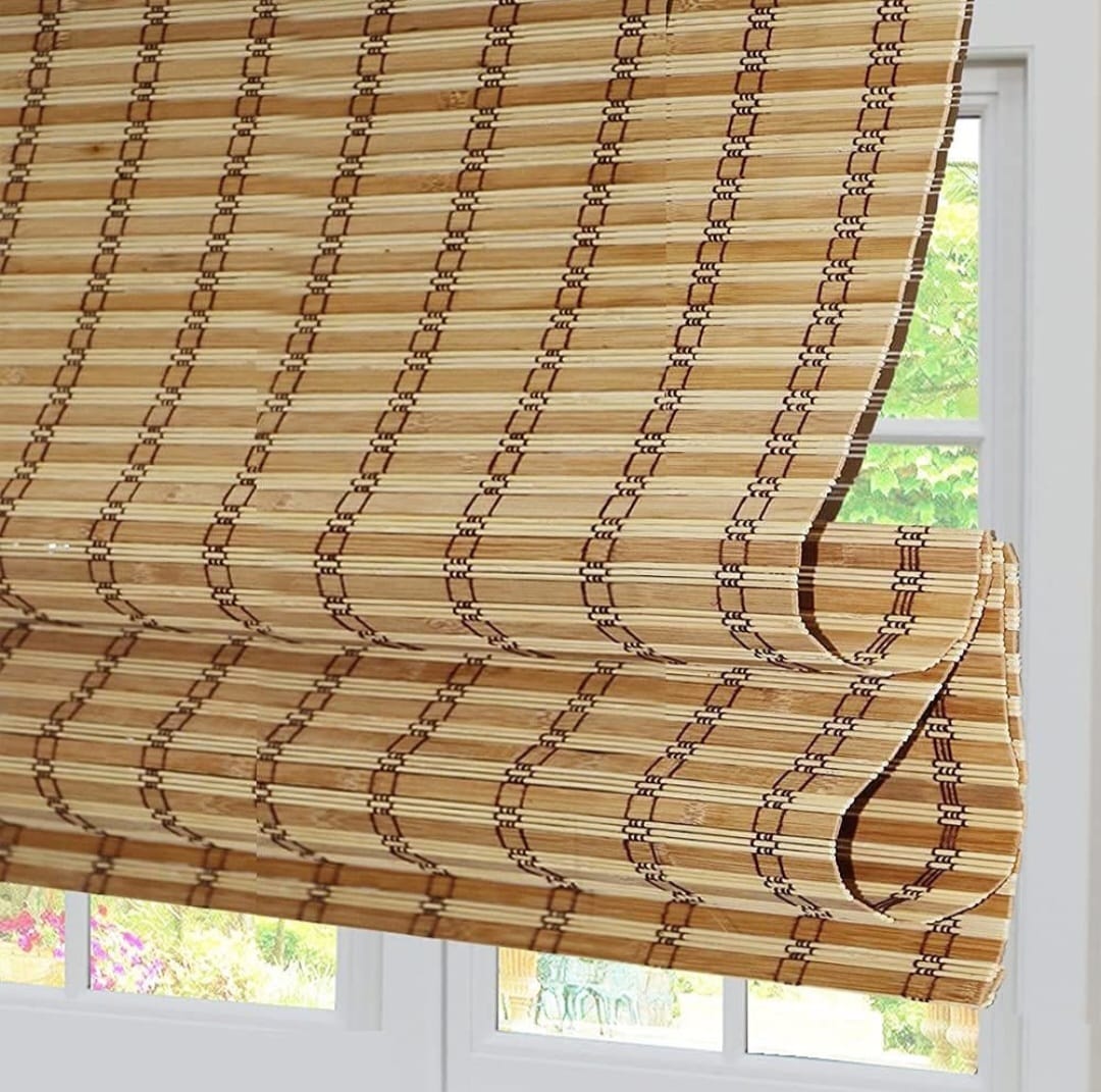 Cortina Enrollable De Bambú Decorativa Resistente 120x200cm - Imagen 2