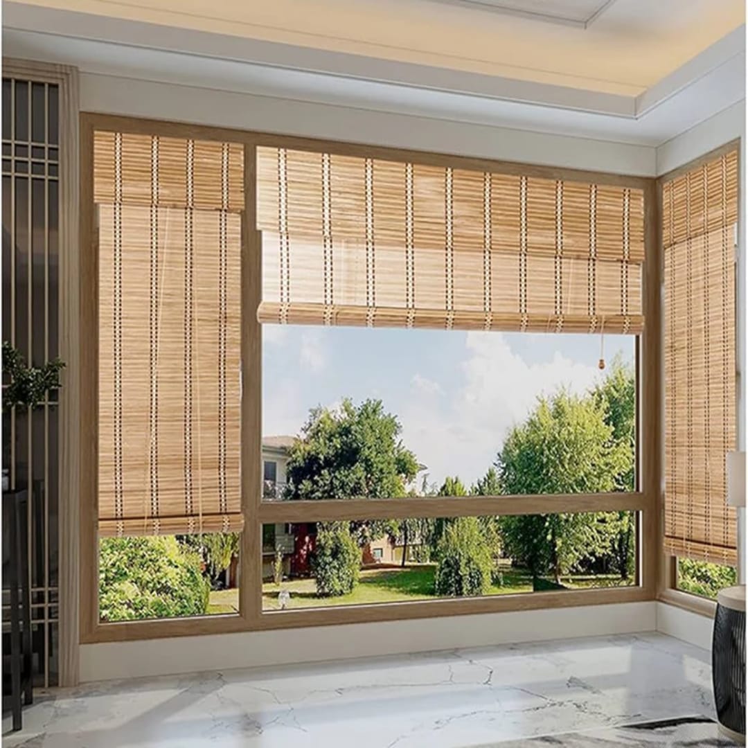 Cortina Enrollable De Bambú Decorativa Resistente 120x200cm - Imagen 7