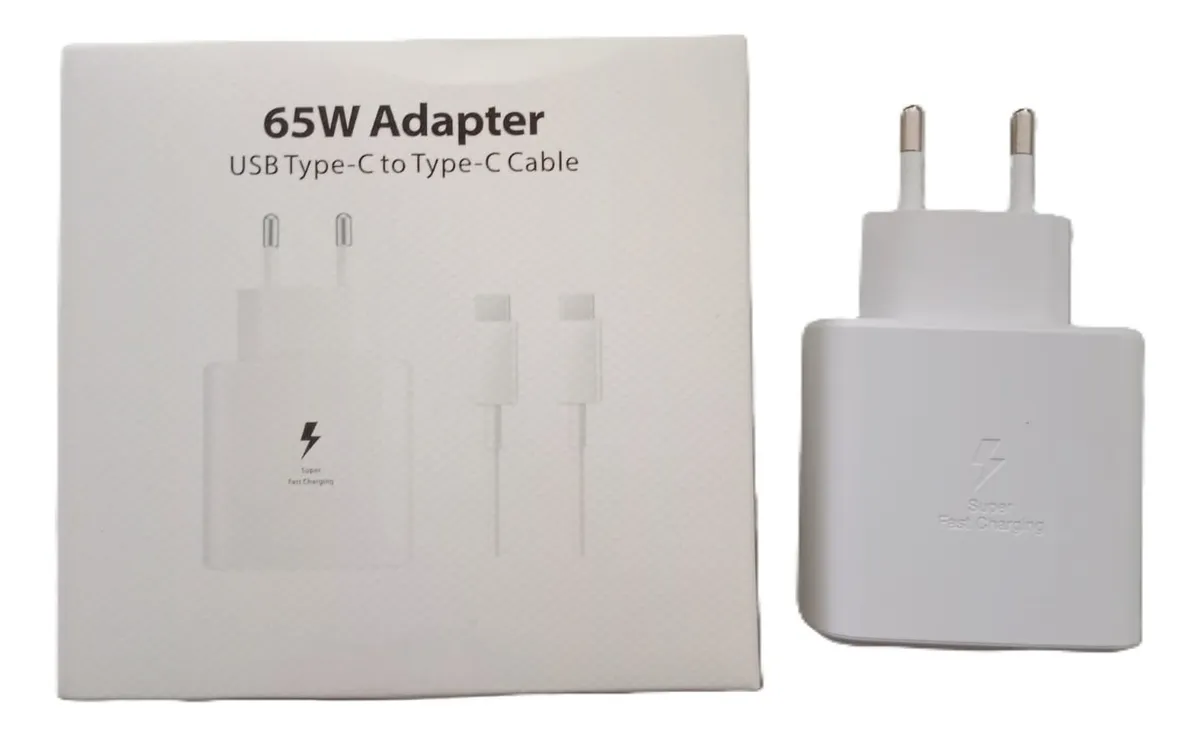 Cargador 65w Tipo C Compatible Samsung Carga Super Rápida - Imagen 4