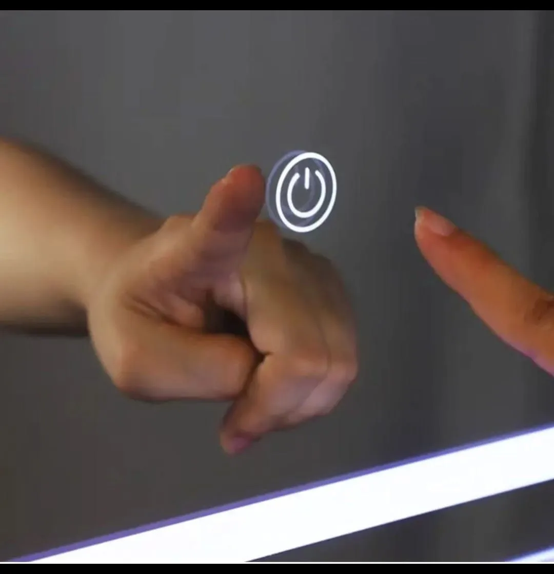 Espejo De Pared Rectangular Con Luz Led Blanco Frío 80x60 - Imagen 3