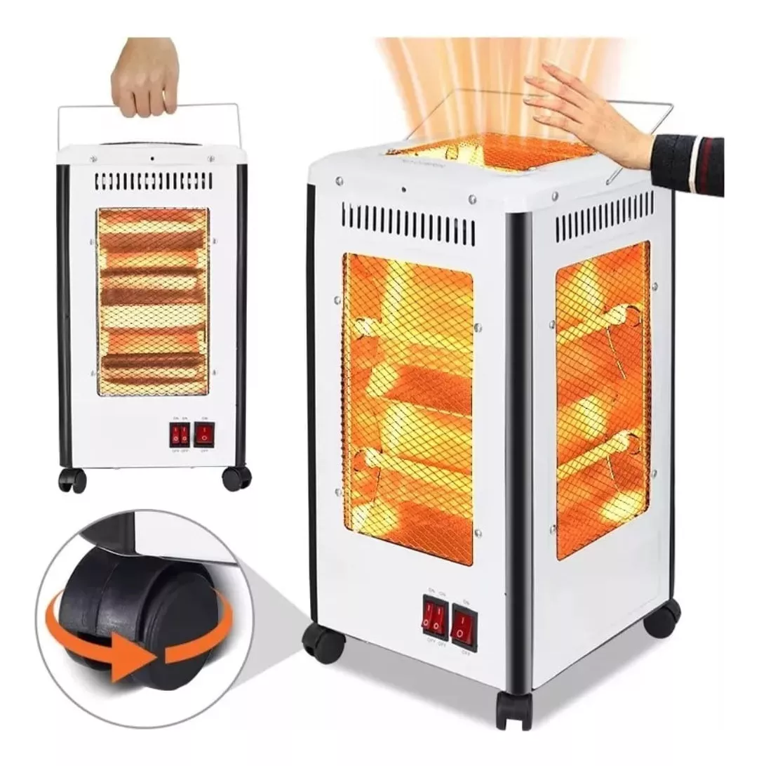 Estufa Calefactor Halógeno 360° A 2000w - Imagen 9