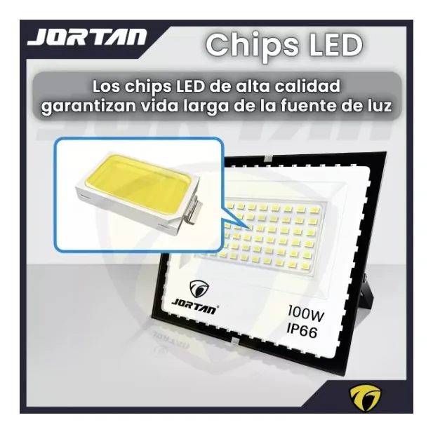 Foco Led 100w Ip66 Jortan Reflectores Led - Imagen 2