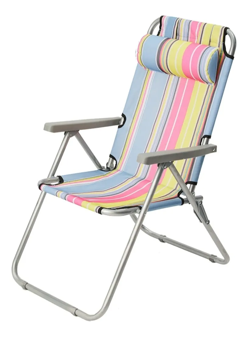 Silla Plegable Con Almohadilla Inclinable Para Camping - Imagen 3