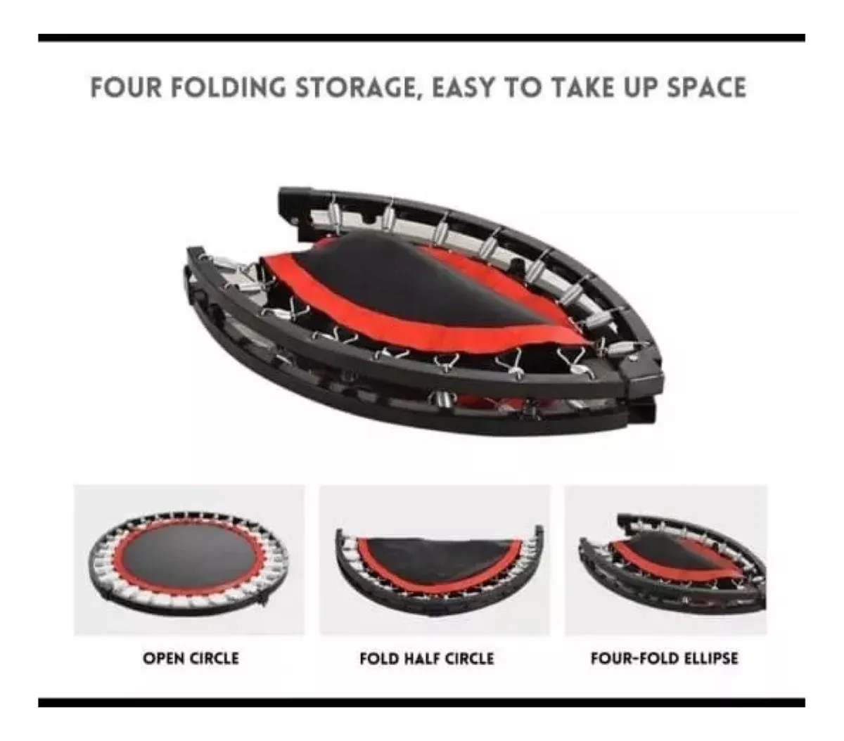 Trampolín Para Ejercicios Cama Elástica Plegable - Imagen 6