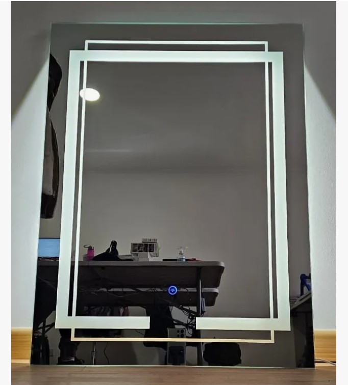 Espejo De Pared Rectangular Tres Tipos De Luces Led 50x70 - Imagen 6